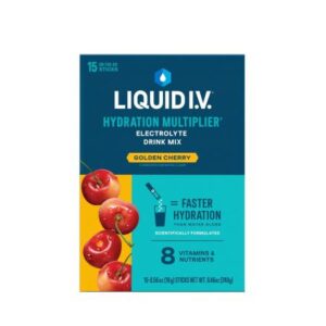 Liquid IV Electrolyte Drink Mix — Golden Cherry / Box (15)