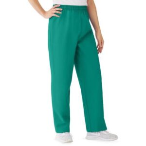Medline AngelStat Elastic Waist Scrub Pants with Drawstring — 6XL / Emerald / Each (1) / 854NJT6XL - DISCO