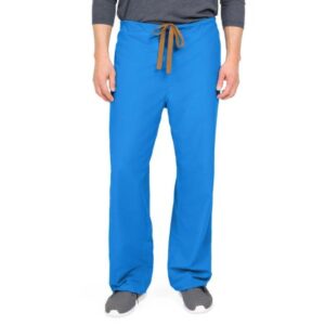 Medline PerforMAX Reversible Scrub Pants with Front Drawstring — 4XL - Contour (CA) / Royal Blue / Regular