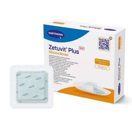 Hartmann Zetuvit Plus Silicone Border Super Absorbent Dressings — 5 x 5 Inch / Each (1)