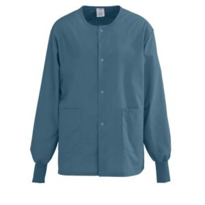 Medline PerforMAX Snap-Front Warm-Up Jackets — M - Contour (CA) / Caribbean Blue / Each (1)