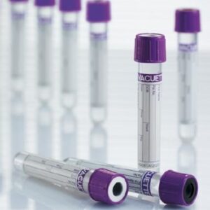 Greiner Bio-One VACUETTE Venous Blood Collection Tubes — 13 x 75 mm - 2 mL / Lavender / #454428 / Box (50)