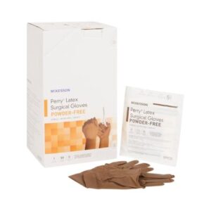 McKesson Perry Latex Surgical Gloves — Size 5.5 / Box (100)