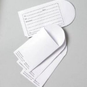 Dukal Tech-Med Pill Envelopes, Medical Office, White, 1000 Count, #4415 — Box (1000)
