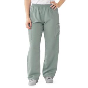 Medline PerforMAX Elastic Waist Scrub Pants — 2XL / Misty Green / Regular