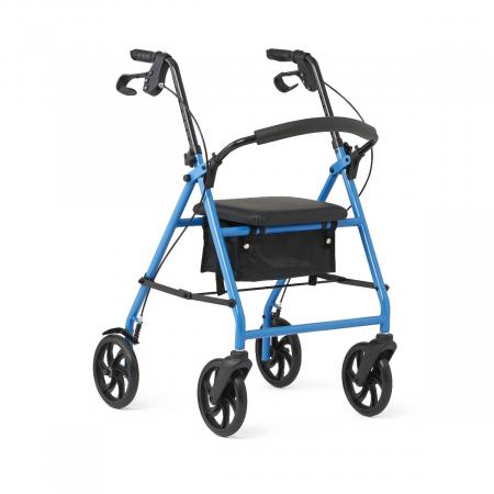 Medline Basic Steel Rollator — MDS86840EBS8 / Light Blue