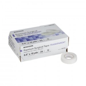 McKesson Surgical Tape — 0.5 Inch x 10 Yards / 100196 - DISCO / Transparent - Plastic / Box (24)